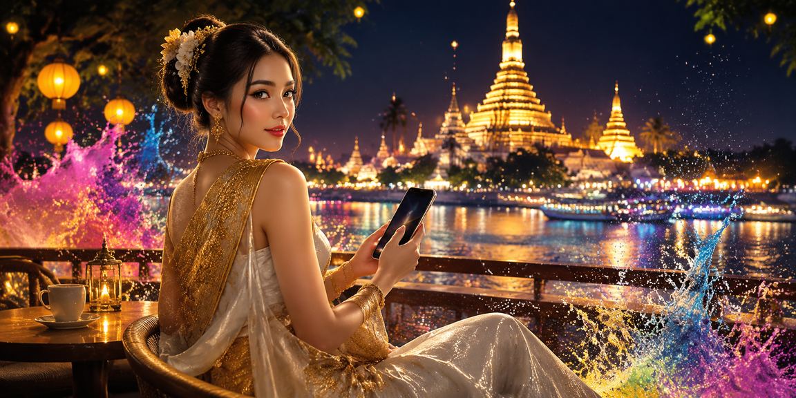 ဘားဂိုးမြို့တွင် ဖုန်းနှင့် အုံလိုင်းထီကစားနေသော လူငယ်